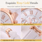 ⌚50% OFF! 🌸 Simple women's quartz watch with a leather strap and a three-window dial