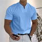 👕60% OFF NOW! 💎 Men's Gentleman Business Short Sleeve V-Neck T-Shirt – Breathable Cotton Blend, Classic Fit & Available Up to 5XL ✨