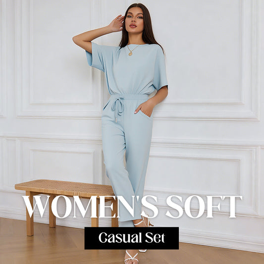 🌸LAST DAY SPECIAL - 60% OFF💖 Women's Soft Casual Top and Pants Set