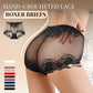 🌸60% 0FF🧶 Women's Hand-Crocheted Lace High-Rise Boxer Briefs – Breathable, Vintage Style & Comfortable Fit 🌸