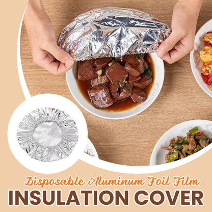 🔥 50% OFF 🧊 Smart aluminum foil insulation cover 🍱 Keeps food warm longer, reusable & perfect for everyday use and outings ✨