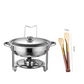 🧑‍🍳Michelin Chef Recommendation✨️5-liter Stainless Steel Warming Tray with Fuel Rack and Food Warmer