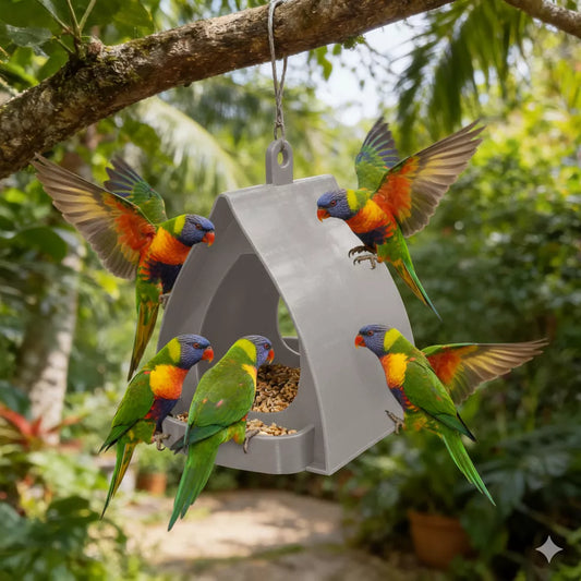 📢📢60%  OFF !! ⏰Hanging Bird Feeder for Garden with Roof