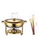 🧑‍🍳Michelin Chef Recommendation✨️5-liter Stainless Steel Warming Tray with Fuel Rack and Food Warmer