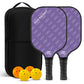 🥎50% OFF NOW! Gradient Pink Pickleball Set – 2 Pickleball Paddles + 4 Pickle Balls + Portable Carry Bag, USAPA Approved Lightweight Fiberglass Pickleball Rackets for Indoor Outdoor Game for Beginners & Adults