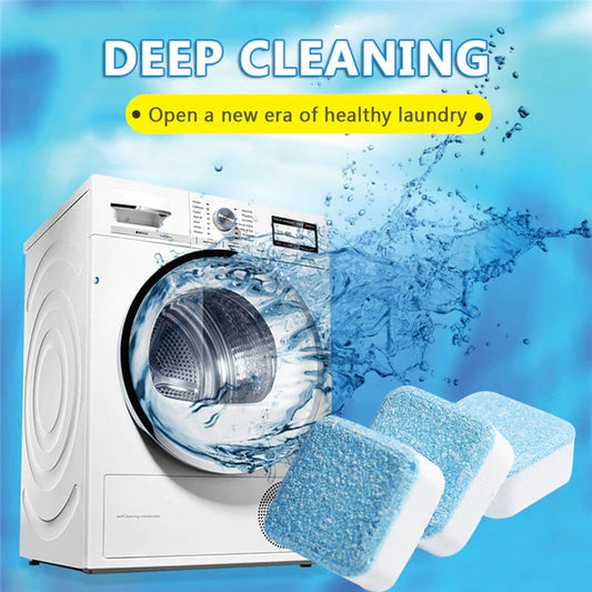 🧼 60% OFF! 💦 Washing Machine Deep Cleaning Tablets – Kills 99% of Bacteria, Removes Odors & Prevents Mold 🧽