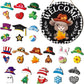 🐇SPRING 2026 HOT SELLER💥Highland Cow Sign Interchangeable Welcome Sign with Magnet Detachable Hats Cute Cattle Hanging