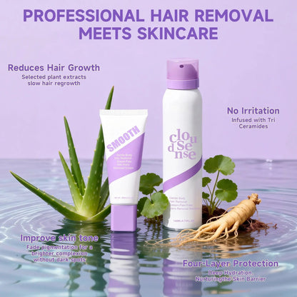 🤩50% OFF! 💖Gentle & Painless Hair Removal Cream Duo for Sensitive Skin Say Goodbye To Unwanted Hair Without Pain! 👋