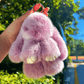 🐰60% OFF NOW! 🏆 Handmade Soft Bunny PomPom Charms – Adorable Design, Premium Yarn & Perfect for Bags/Keys 🎀