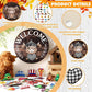 🐇SPRING 2026 HOT SELLER💥Highland Cow Sign Interchangeable Welcome Sign with Magnet Detachable Hats Cute Cattle Hanging