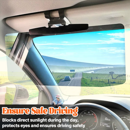 3-in-1 sun visor 🕶️ Anti-glare in summer + anti-snow blindness in winter + increased brightness in foggy weather. 5-second installation, rock-solid stability 🚗