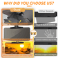 3-in-1 sun visor 🕶️ Anti-glare in summer + anti-snow blindness in winter + increased brightness in foggy weather. 5-second installation, rock-solid stability 🚗