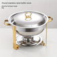 🧑‍🍳Michelin Chef Recommendation✨️5-liter Stainless Steel Warming Tray with Fuel Rack and Food Warmer