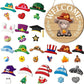 🐇SPRING 2026 HOT SELLER💥Highland Cow Sign Interchangeable Welcome Sign with Magnet Detachable Hats Cute Cattle Hanging