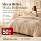 💥50% OFF!😴 Bring you cozy deep sleep!Elegant Pinch Pleat Duvet Cover Set