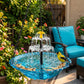 🐦2026 NEW ARRIVALS - 60% OFF🔥💐Solar Cascade Hanging Bird Bath Fountain