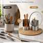 🍳 LIMITED‑TIME 50% OFF! 🥄 Multi‑Functional Stainless Steel Kitchen Utensil Holder – Pot Lid Rest, Spatula Stand & Countertop Organizer 🍽️