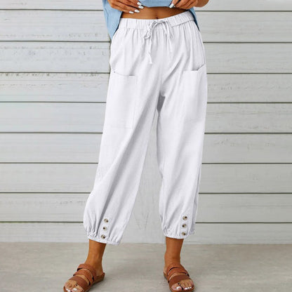 💓60% OFF!💞 Women's Wide Leg Straight Leg Pants – Breathable Cotton & Linen, Flattering Fit & Practical Pockets 👖