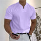 👕60% OFF NOW! 💎 Men's Gentleman Business Short Sleeve V-Neck T-Shirt – Breathable Cotton Blend, Classic Fit & Available Up to 5XL ✨