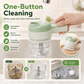🏆 LIMITED-TIME 50% OFF! 🥕4‑in‑1 Handheld Electric Food Chopper‑ USB Rechargeable Mini Blender with Open Feeding Port, Portable Wireless Processor for Vegetables, Meat & Garlic