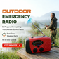 📻 50% OFF! 🔦 Portable Solar & Hand Crank Radio – LED light & NOAA ready ✨