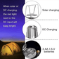 🔈🔈60%OFF🔥Portable Stretchable Solar Lithium Battery Electric Fan + Emergency Light