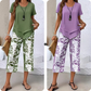 👚60% OFF NOW! 🔥 Casual Round Neck Layered Tunic Top & Wide Leg Pants Set – Flowy Design, Soft Fabric & Perfect for Everyday Style 🌸