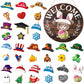 🐇SPRING 2026 HOT SELLER💥Highland Cow Sign Interchangeable Welcome Sign with Magnet Detachable Hats Cute Cattle Hanging