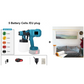 Wireless electric spray gun ⚡ 800ml/minute for non-stop spraying 💪 Rechargeable, wireless, spray at any angle without leaks. Perfect for furniture, fences, and walls 🏠