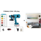 Wireless electric spray gun ⚡ 800ml/minute for non-stop spraying 💪 Rechargeable, wireless, spray at any angle without leaks. Perfect for furniture, fences, and walls 🏠