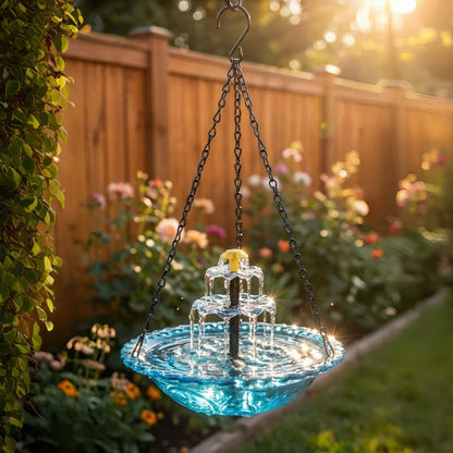 🐦2026 NEW ARRIVALS - 60% OFF🔥💐Solar Cascade Hanging Bird Bath Fountain