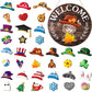 🐇SPRING 2026 HOT SELLER💥Highland Cow Sign Interchangeable Welcome Sign with Magnet Detachable Hats Cute Cattle Hanging
