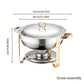 🧑‍🍳Michelin Chef Recommendation✨️5-liter Stainless Steel Warming Tray with Fuel Rack and Food Warmer