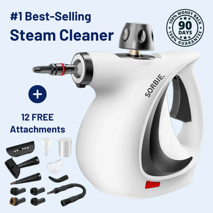 🧼 60% OFF! 🚿 Handheld Steam Cleaner – Pressure Boost, Multi-surface & 12-Piece Set – Chemical-Free, Hygienic & Deep Cleaning ✨