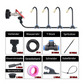 Smart Sprinkler Kit ✨ Adjustable Nozzles | Flexible Metal Hose | Pole-Mountable | Versatile Functionality | Ideal for Gardens, Patios, & Greenhouses 🌿