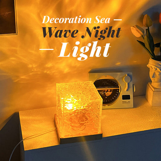 🛒 60% OFF NOW! 🌊 Rotating Wave Projector – Dynamic Ocean Effect, 16 Color Changing & Soothing Baby Sleep Aid 🌙✨