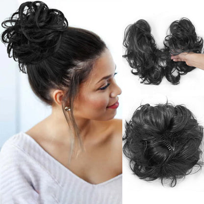 👱♀️ LIMITED-TIME 50% OFF! ✨ Clip-In Messy Side Comb Hair Bun – Instant Voluminous Updo, Heat Resistant 🎀