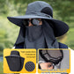 Outdoor professional sun hat 🛡️ UPF50+ wide brim + face mask, breathable design, sun and insect protection, the first choice for summer hiking 🥾