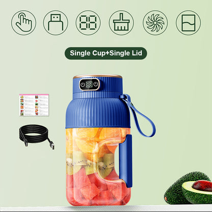 2-in-1 juicer cup 🍹 Drink directly after juicing. Large capacity, digital screen, multi-blade design. Portable and a must-have for the gym and outdoors 🏋️