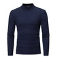 📢📢60% OFF!!!✨🎅Men's thermal cotton T-shirt with a high neck: warm, breathable & casual for autumn-winter! ❄️