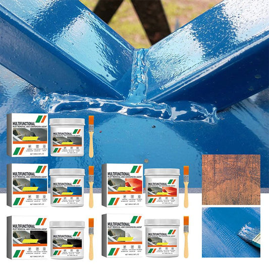 🥳2026 HOT SALE🥳💞50K+ SOLD!👴⚙️60% OFF! Multifunctional Rust Converter – Brush it on, rust is gone. Primer-ready finish. Perfect for cars, fences & outdoor furniture. 🌧️🔩