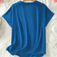 👚60% OFF! 🔥Fashion Loose Short Sleeve Top – Notched V-Neck, Asymmetrical Hem & Lightweight Fabric (5 Colors, S–2XL) 👕🌸