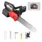Cordless Lithium-Ion Chainsaw 🪚 — Pure Copper Motor | Fast Cutting, No Jamming | Anti-Accidental Start | Chip Guard | Versatile for Gardening, Pruning, and Firewood Splitting 🔥
