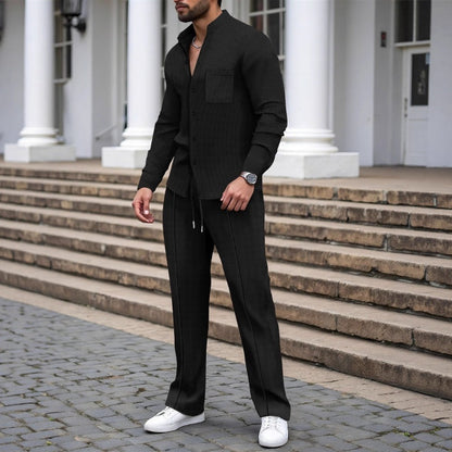 👕 60% OFF! 👖 Men's 2-Piece Waffle Set – Comfortable to Wear, Breathable & Versatile Style 🍂