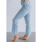 Women's Retro Flare Jeans ✨🔥 High-waisted + Slightly flared + Frayed edges, stretchy fabric, comfortable and non-restrictive 📏