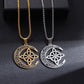 🌙 60% OFF NOW! ⭐ Celtic Moon Pendant Necklace - Stainless Steel & Adjustable Chain, Perfect Unisex Gift ✨