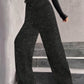 💖LAST DAY SALE 60% OFF🥰Women's Sequin Sparkle Wide Leg Pants with Elastic Waistband