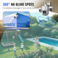 👁️ Three-Eye Panoramic View, No Blind Spot Protection | Intelligent 360° PTZ Security Camera 🚀
