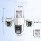 👁️ Three-Eye Panoramic View, No Blind Spot Protection | Intelligent 360° PTZ Security Camera 🚀