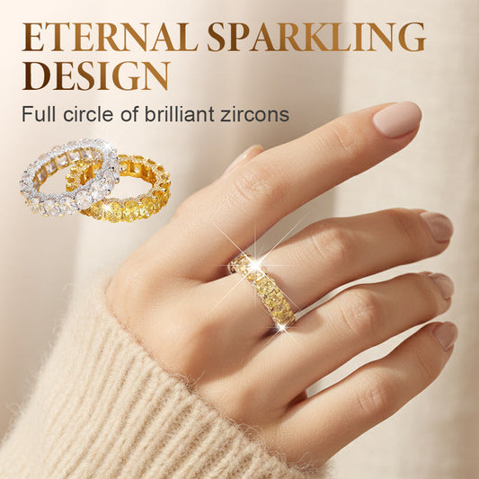 🔈🔈60% OFF🎁Full Circle Sparkling Zircon Fashion Ring💍